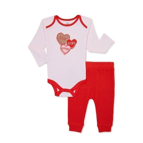 Nwt Valentine's Day Girl's Outfit - Picture 1 of 7